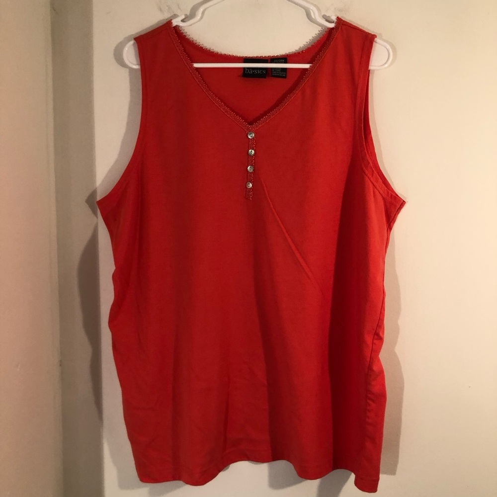Stefano Tank Tops Womens 22/24 Lot of 2 Orange / Green